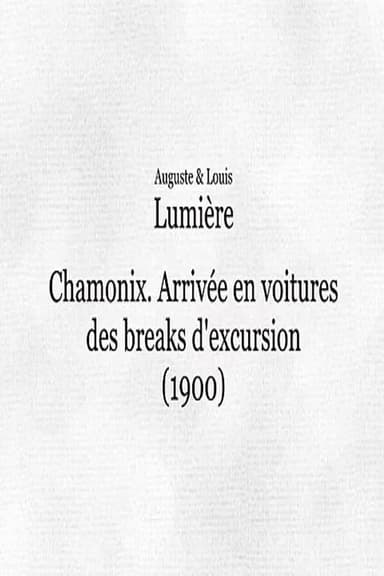 Chamonix: Arrivée en voitures des breaks d'excursion poster