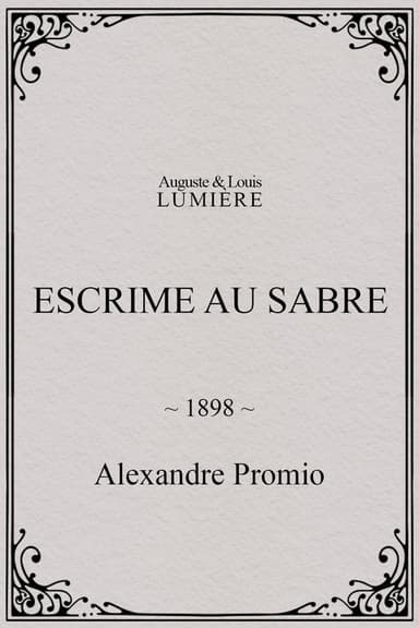 Escrime au sabre poster