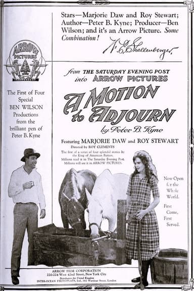 A Motion to Adjourn poster