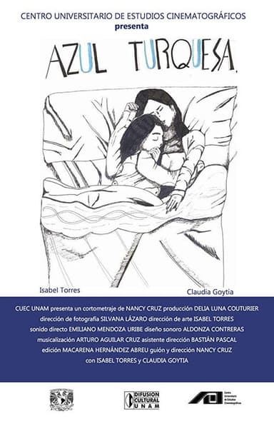 Azul turquesa poster
