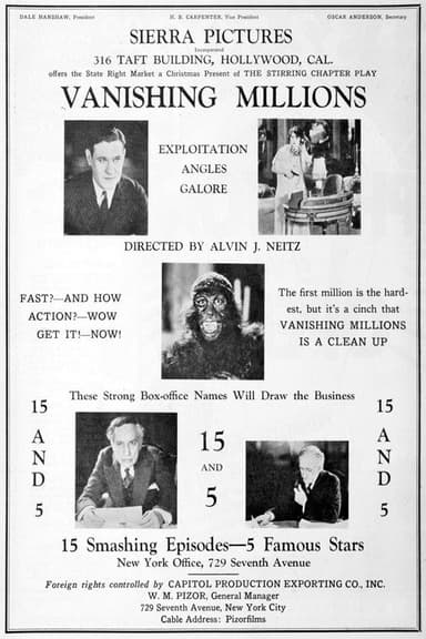 Vanishing Millions poster