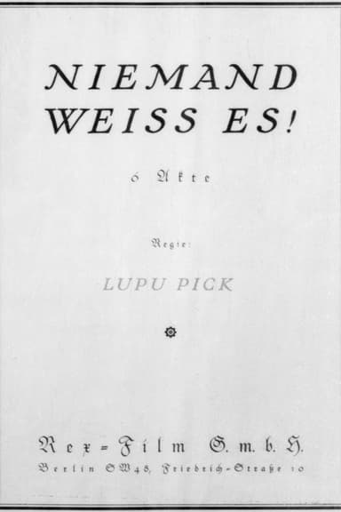 Niemand weiß es poster