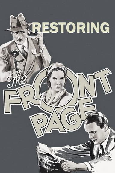 Restoring 'The Front Page' poster