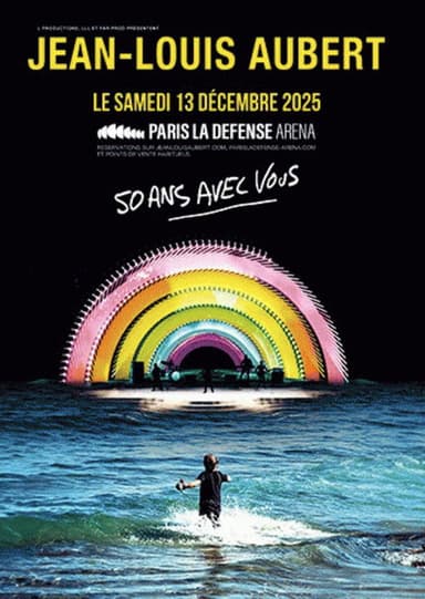 Jean-Louis Aubert - 50 ans avec vous poster