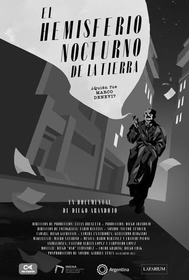 El hemisferio nocturno de la Tierra poster