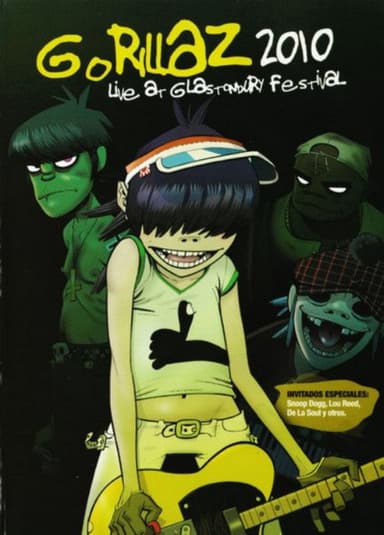 Gorillaz Live at Glastonbury poster