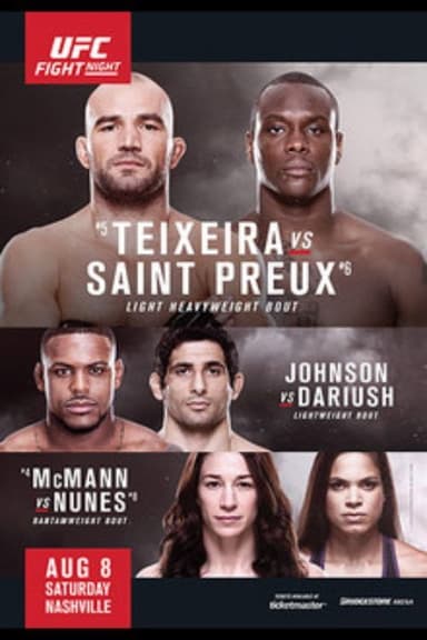 UFC Fight Night 73: Teixeira vs. Saint Preux poster