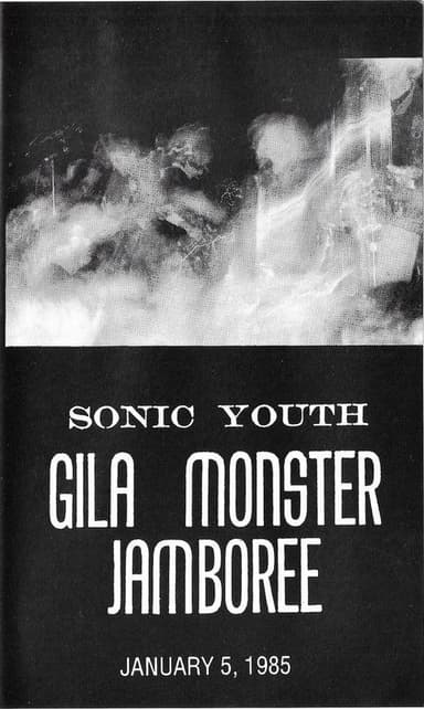Sonic Youth - Gila Monster Jamboree - January 5, 1985 poster