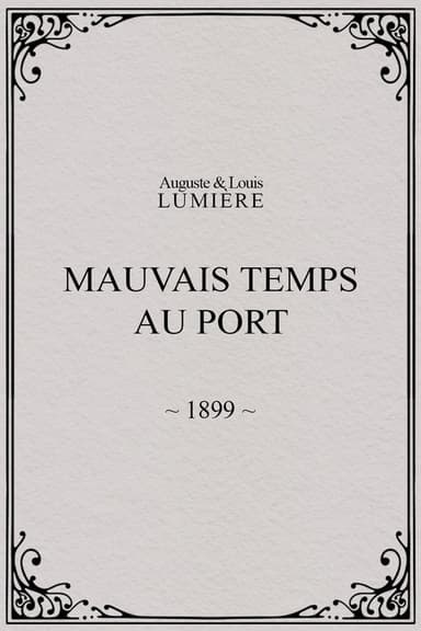 Mauvais temps au port poster