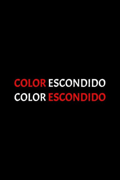 Color escondido poster
