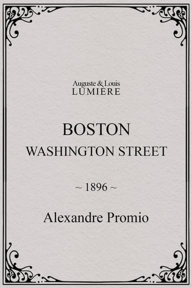 Boston, Washington street poster
