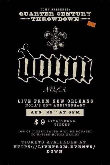 Down Presents: Quarter Century Throwdown Livestream poster