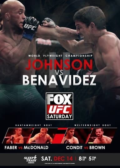 UFC on Fox 9: Johnson vs. Benavidez 2 poster