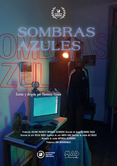 Sombras azules poster