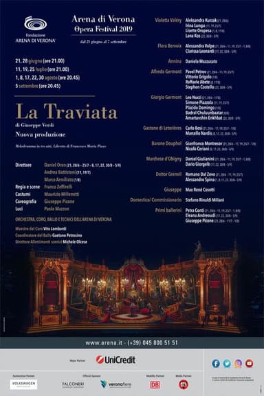 La Traviata - Arena di Verona poster