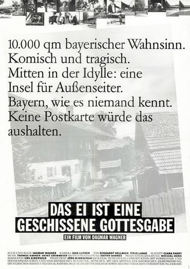 Das Ei ist eine geschissene Gottesgabe poster