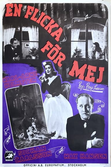 En flicka för mej poster