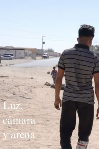 Lights, camera and sand poster
