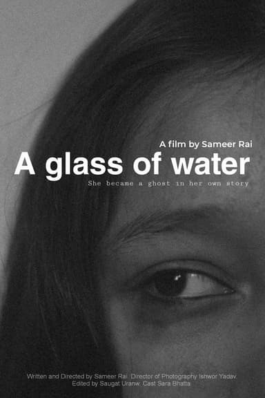 A glass of water poster