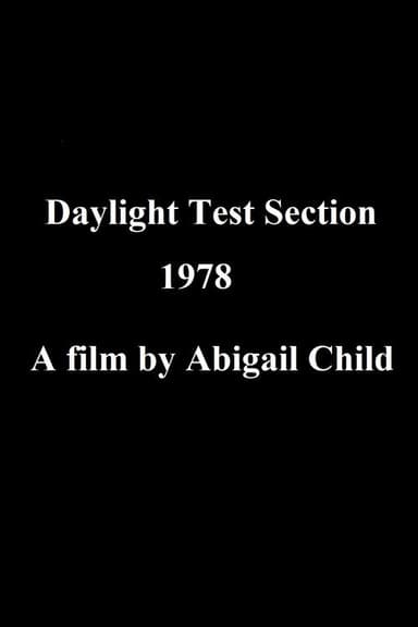 Daylight Test Section poster