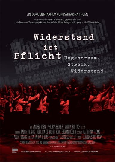 Widerstand ist Pflicht poster